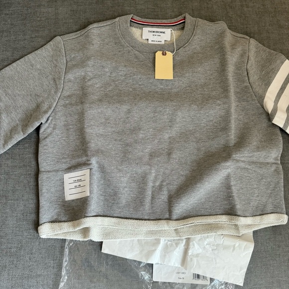 Thom Browne 4-bar cutoff boxy tee NWT size38 - Picture 2 of 9